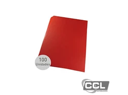 Capa para encadernao A4 vermelha Lassane com 100 unidades