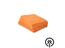 Flanela de algodo 28cm x 38cm laranja