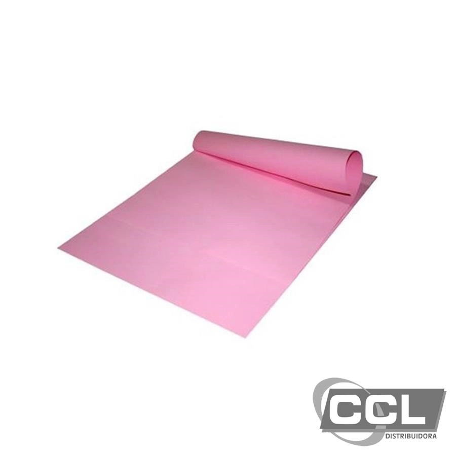 Cartolina escolar 50cmx66cm 150g rosa com 100 unidades - CCL Distribuidora