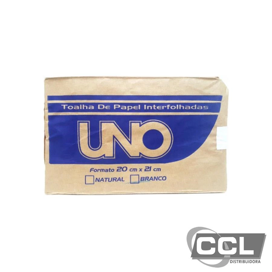 Papel toalha branco com 800 folhas UNO - CCL Distribuidora