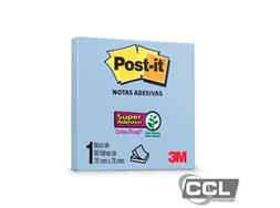 Bloco Post-It 654 - azul - com 90 folhas - 3M