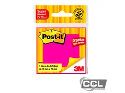 Bloco post-it 654 rosa 76mm x 76mm com 45 folhas 3M