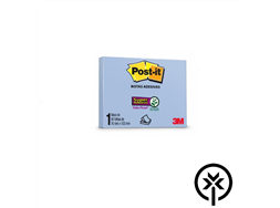 Bloco post-it 657 76mm x 102mm reciclado azul  90 folhas 3M