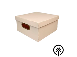 Caixa organizadora mdia linho rosa Dello 2192W - unidade