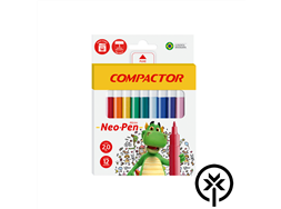 Caneta hidrogrfica com 12 unidades Compactor Neo-Pen mirim