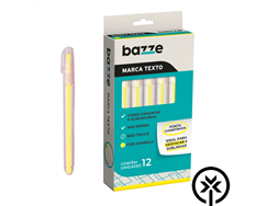 Caneta marca texto amarelo Bazze - unidade
