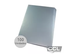 Capa para encadernao A4 cristal Lassane com 100 unidades