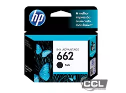 Cartucho HP 662 CZ103AB preto original