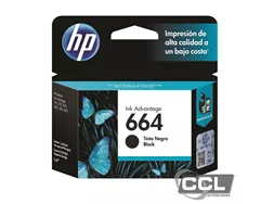 Cartucho HP 664 F6V29AB preto original