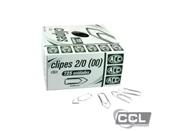 Clipes n 2/0 (00) galvanizado 500gr com 725 unidades ACC