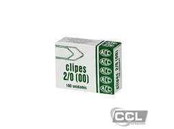 Clipes n 2/0 (00) galvanizado com 100 unidades ACC