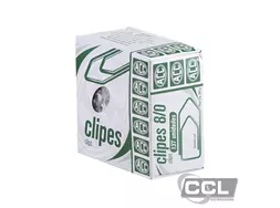 Clipes n 8/0 galvanizado 500gr com 137 unidades ACC