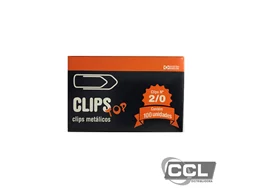 Clips n 2/0(00) galvanizado com 100 unidades Clipstop