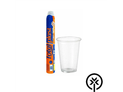 Copo descart�vel 200ml PP transparente Totalplast com 100 unidades