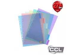 Divisória de polipropileno ofício color transparente 6 projeções Yes 6INTB