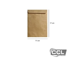 Envelope kraft 110mmx170mm 80gr com 100 unidades Scrity