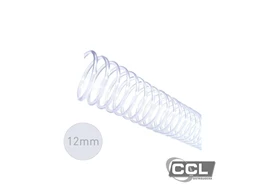 Espiral para encadernao 12mm para 70 folhas com 100 unidades cristal