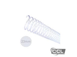 Espiral para encadernao 23mm para 140 folhas com 60 unidades cristal