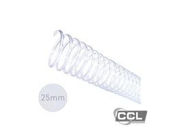 Espiral para encadernao 25mm para 160 folhas com 45 unidades cristal