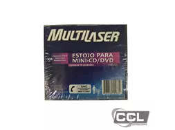 Estojo para mini-cd/dvd Multilaser