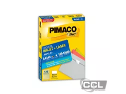 Etiqueta Pimaco A4 Laser 349 N126 100Fls 15,0X26,0MM - Papelaria