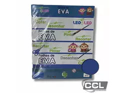 Eva placas emborrachadas 40cm x 48cm Leo&Leo azul-escuro com 10 unidades