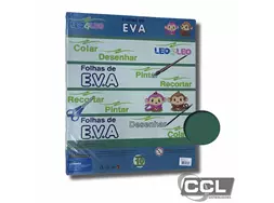 Eva placas emborrachadas 40cm x 48cm Leo&Leo verde com 10 unidades