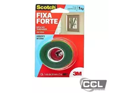 Fita dupla face 24mm x 2m transparente Scotch