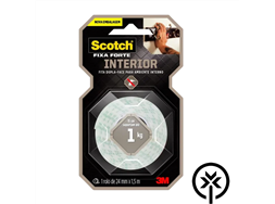 Fita dupla face espuma 24cm x 1,5m interna 113 3M