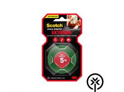 Fita dupla face espuma 24cm x 2 5kg fixa��o extrema 3M