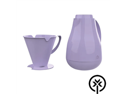 Garrafa term 1L + suporte p/ filtro roxo soprano