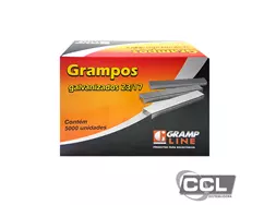 Grampo 23/17 galvanizado com 5000 unidades Gramp Line