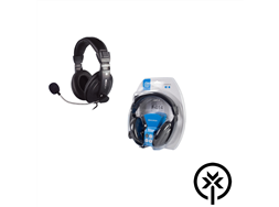 Headset com microfone F-014PT/20 Hoopson