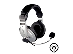 Headset com microfone F-014PT/20 Hoopson