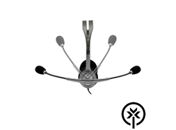 Headset com microfone preto Logitech H111