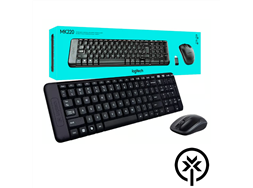 Kit teclado/mouse sem fio Logitech MK 220