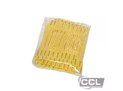 Lacre para malote 16/17cm amarelo com 100 unidades Qualy