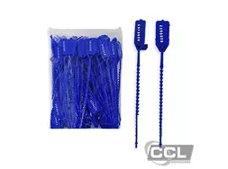 Lacre para malote 16cm/17cm azul com 100 unidades Qualy