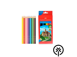 Lpis de cor 12 unidades sextavado Faber