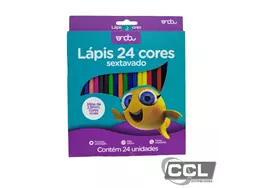 Lpis de cor 24 unidades sextavado Onda