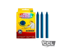 L�pis estaca azul turquesa com 12 unidades Acrilex 501