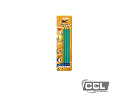 Lpis preto n 2 Bic Evolution com borracha com 4 unidades