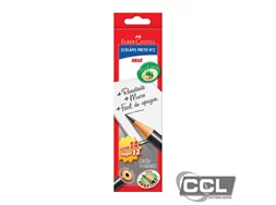 Lpis preto n2 Eco Faber Castell Redondo com 14 unidades