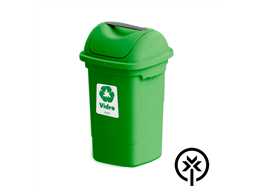 Lixeira plstica 30L para coleta seletiva verde
