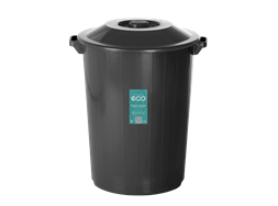 Lixeira plstica 35L recycle preta Plasvale
