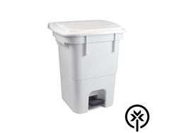 Lixeira plstica 50L com pedal branca