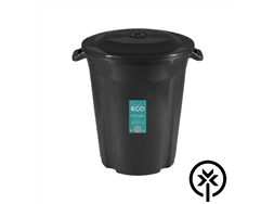 Lixeira plstica 62L recycle preta Plasvale