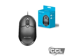 Mouse ptico USB Multilaser preto -MO300