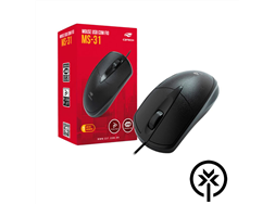 Mouse ptico USB preto MS-31BK C3TECH