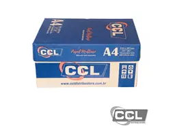 Papel A4 210mm x 297mm 75gr branco CCL Laser caixa com 10 pacotes